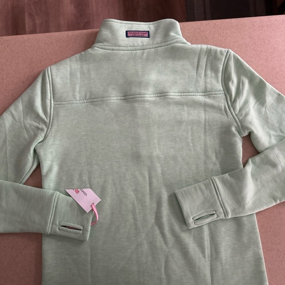 Vineyard Vines Shep Shirt 3/4 Zip Sweatshirt Green Women’s XS NWT - Picture 4 of 8